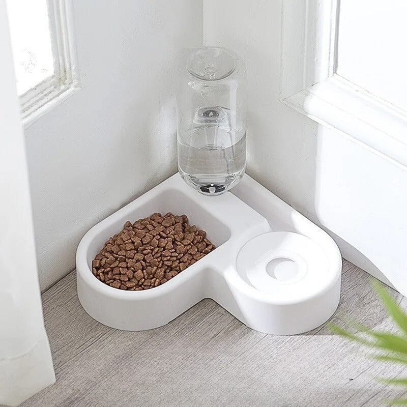 CornerBowl™ |Gamelle d'angle avec réservoir d'eau automatique