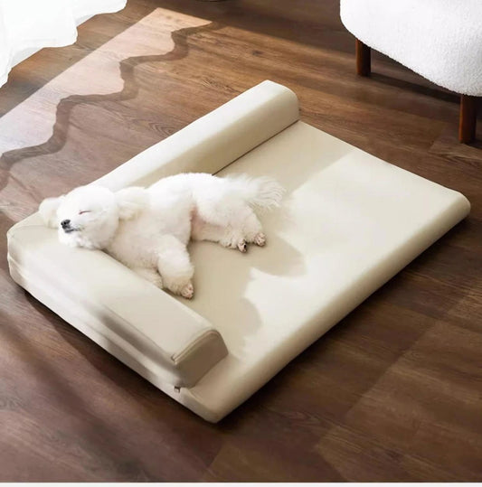 canape-pour-chien-cuir-confortable