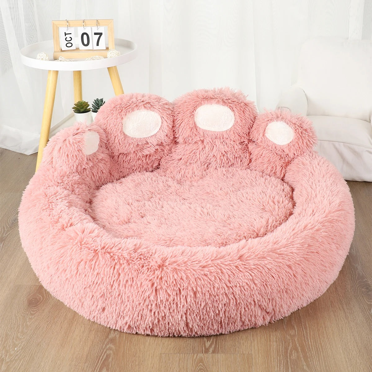 coussin-pour-chien-rond-rose